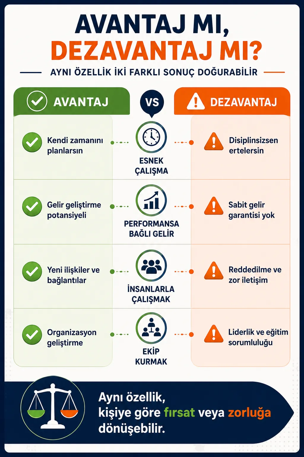 Network marketin Avantaj mı Dezavantaj mı Kişiye Göre Değişen Özellikler
