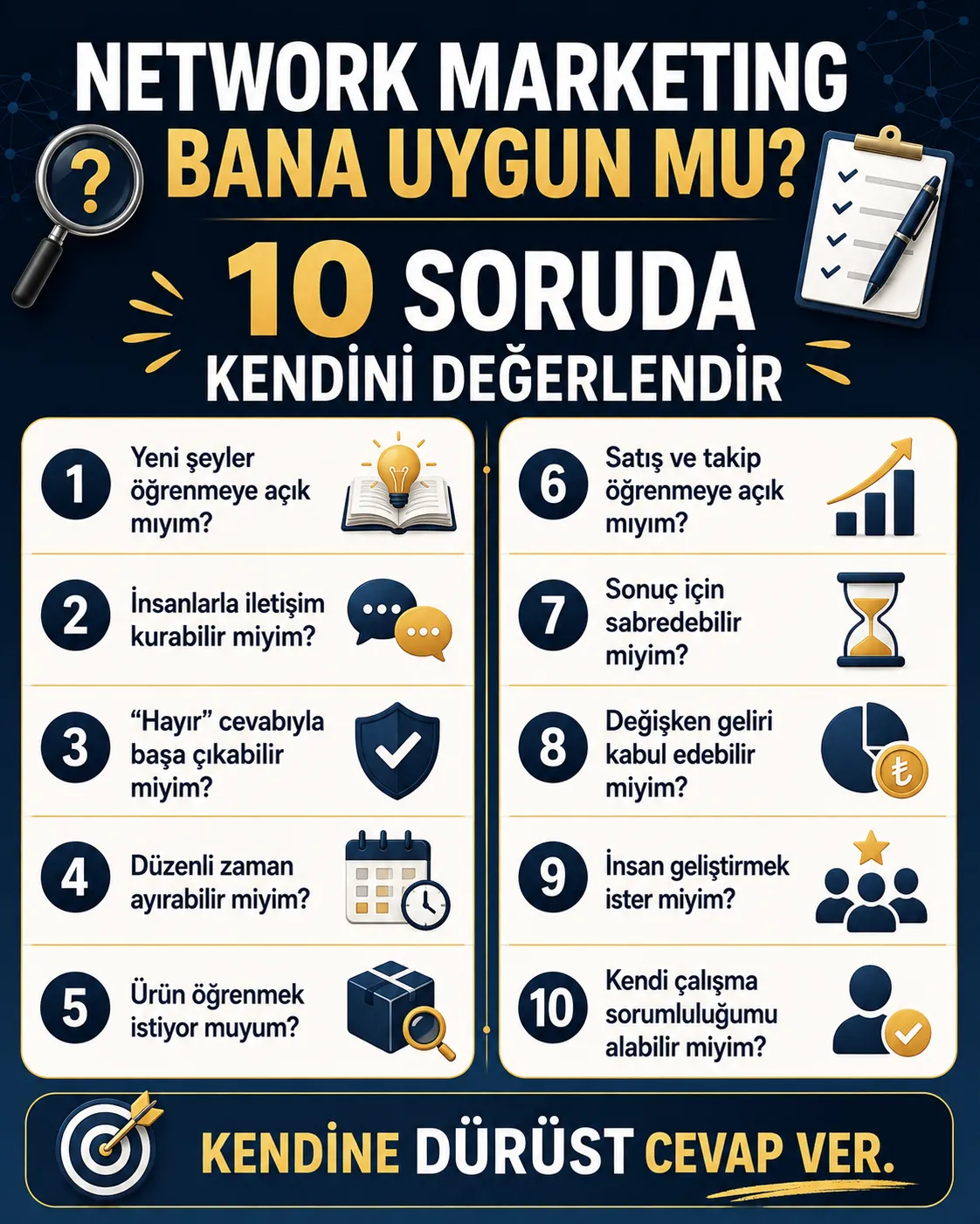 Network Marketing Bana Uygun mu 10 Soru