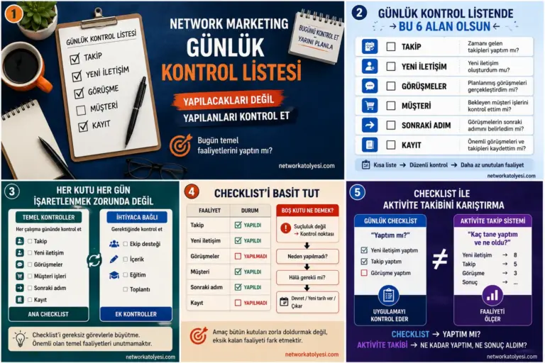Network Marketing Günlük Kontrol Listesi Nasıl Hazırlanır