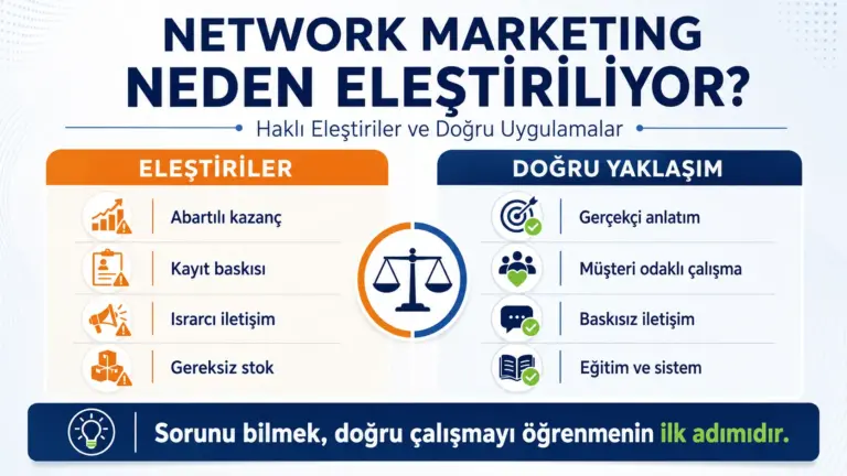 Network Marketing Neden Eleştiriliyor? Haklı Eleştiriler ve Yanlış Bilinenler