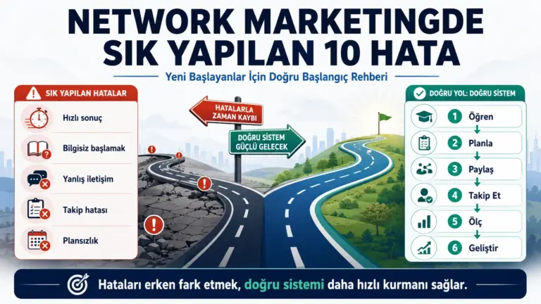 Network Marketingde Sık Yapılan Hatalar: Kaçınmanız Gereken 10 Hata