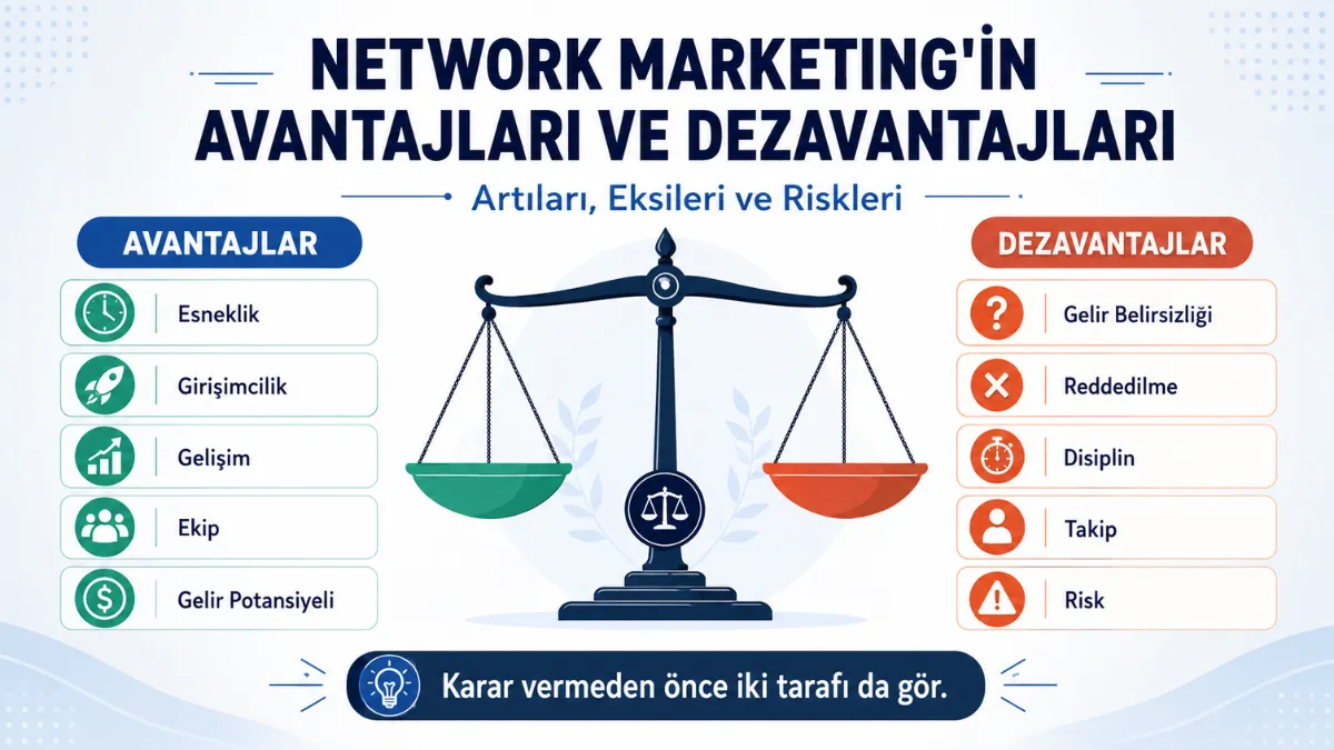 Network Marketingin Avantajları ve Dezavantajları Nelerdir?